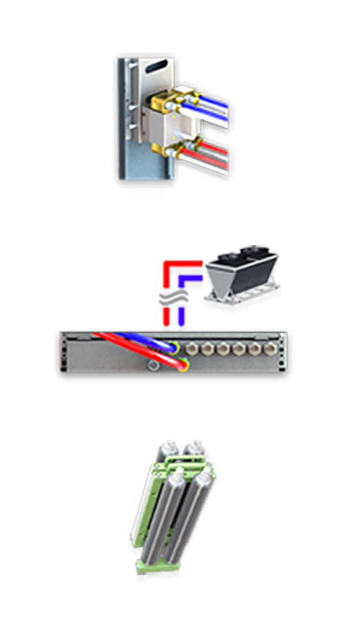 A diagram showing how the patented LiquidCool Solutions immersion cooling technology works